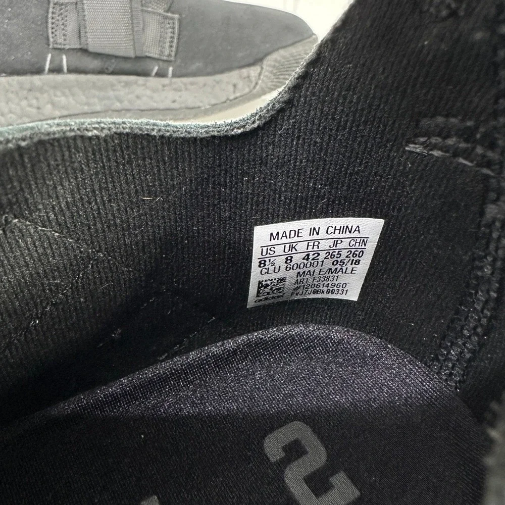 adidas Harden Vol. 2 LS Buckle Core Black Suede F33831 / Mens‎ 8.5
